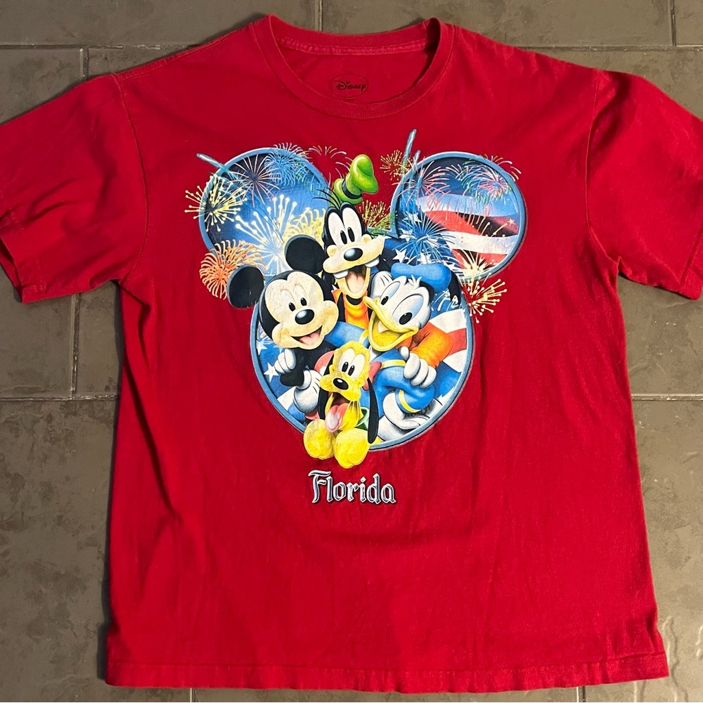 Vintage Disney Florida T-Shirt with Mickey and Friends